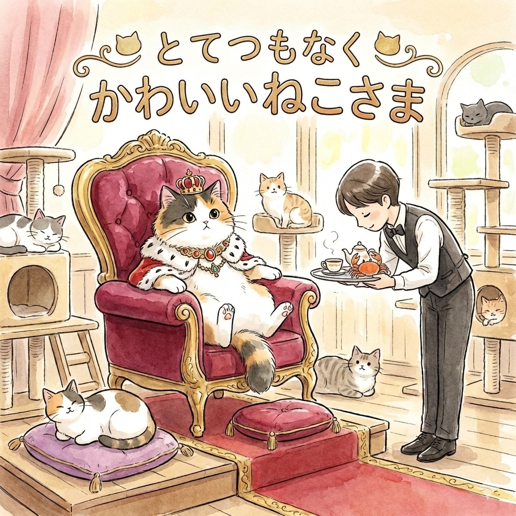 ねこかふぇで はたらく(？)んだな