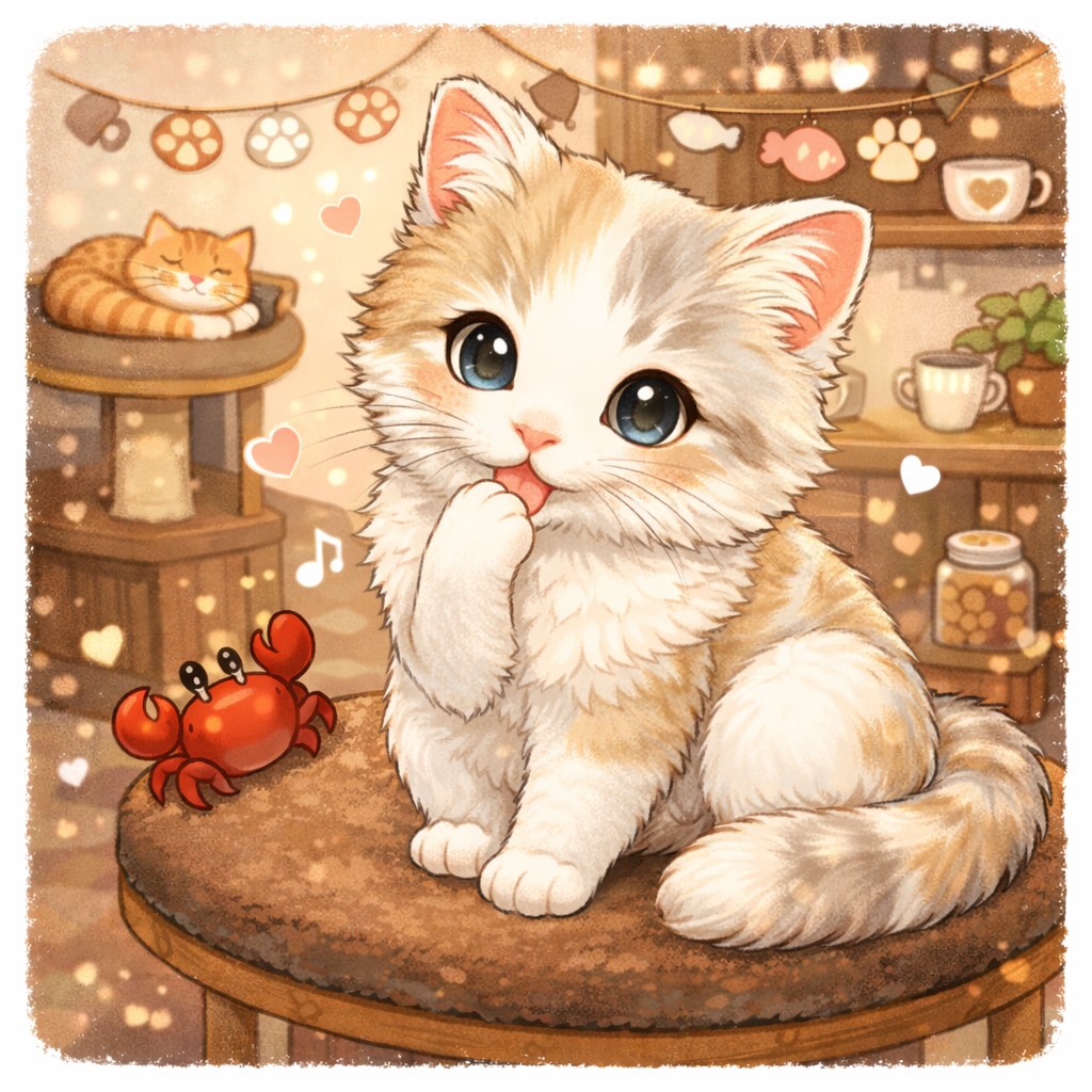 ねこかふぇで はたらく(？)んだな