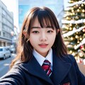 自撮りクリスマス③ 12枚目
