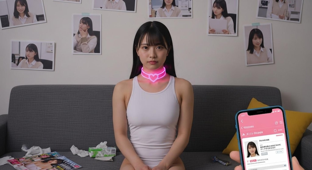 アプリを使って憧れの先輩を好き放題する