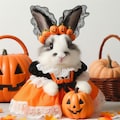 ハロウィンイベントで働くウサギ 5枚目