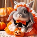 ハロウィンイベントで働くウサギ 4枚目