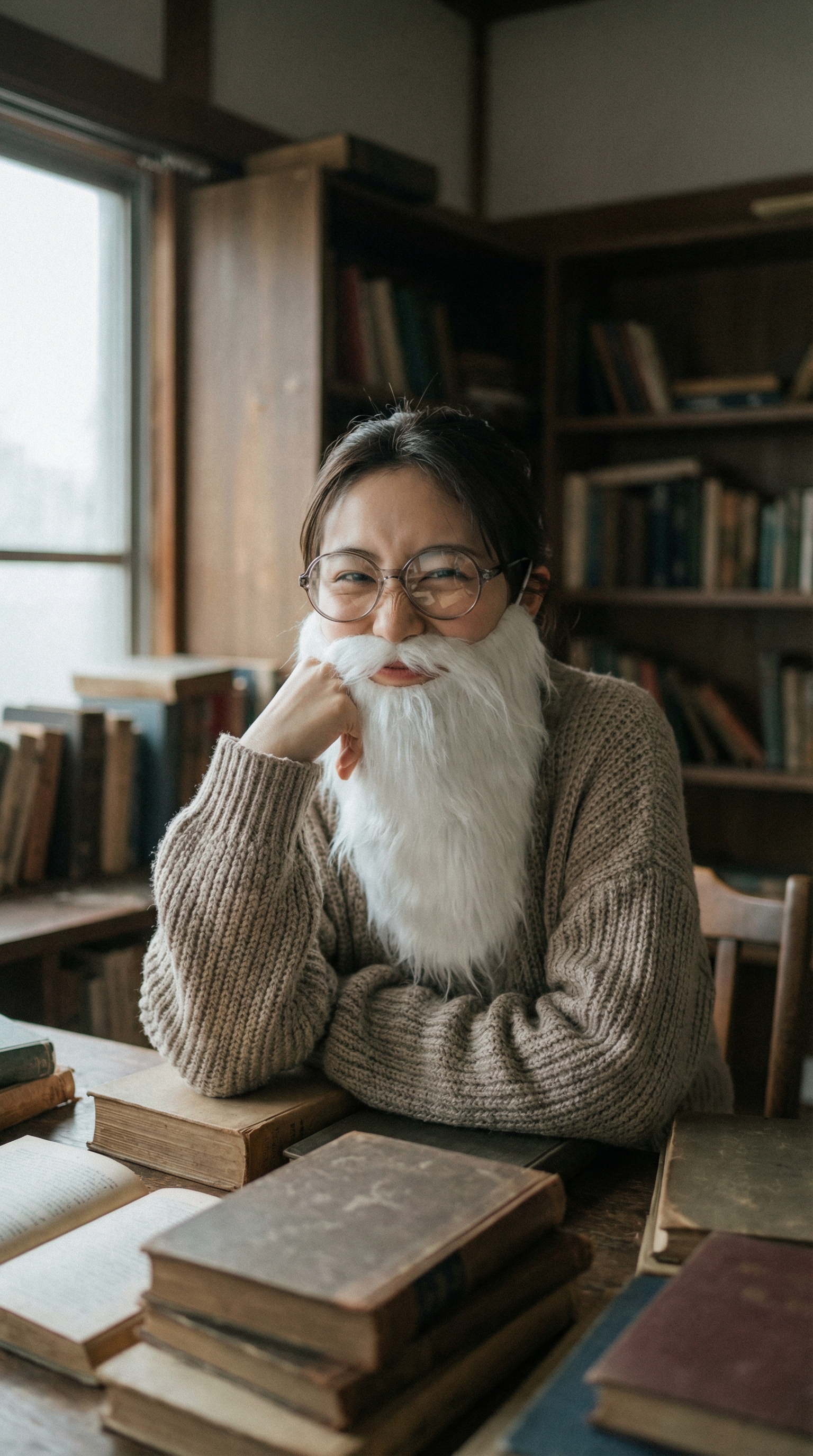 Borrowed Wisdom, Playfully Worn | の人気AIイラスト・グラビア