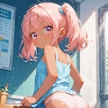 ピンクツインテちゃん 2枚目