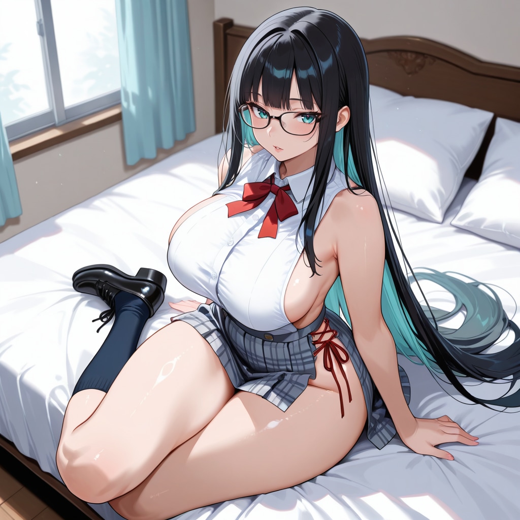サイドカットアウトスリット夏服