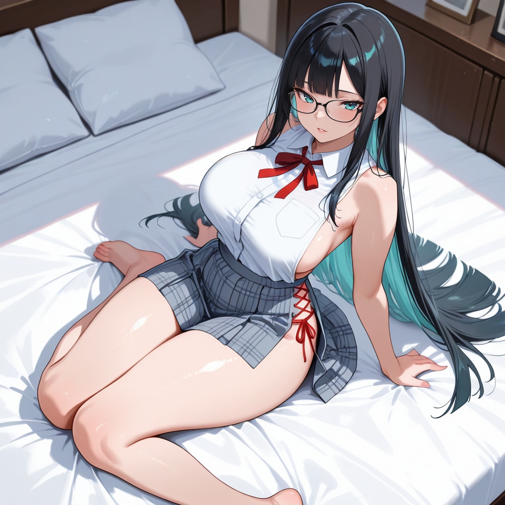 サイドカットアウトスリット夏服