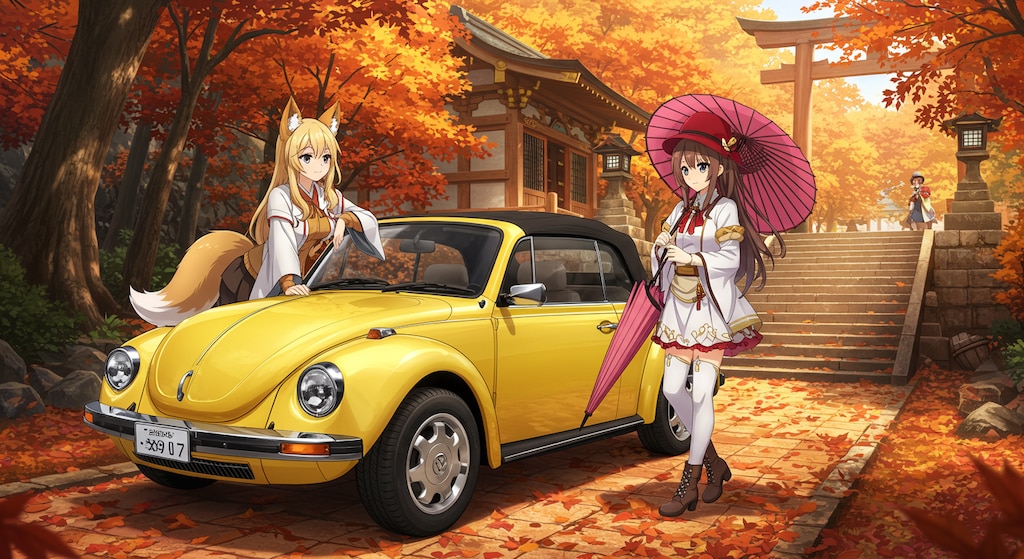 獣人少女とワーゲンビートル