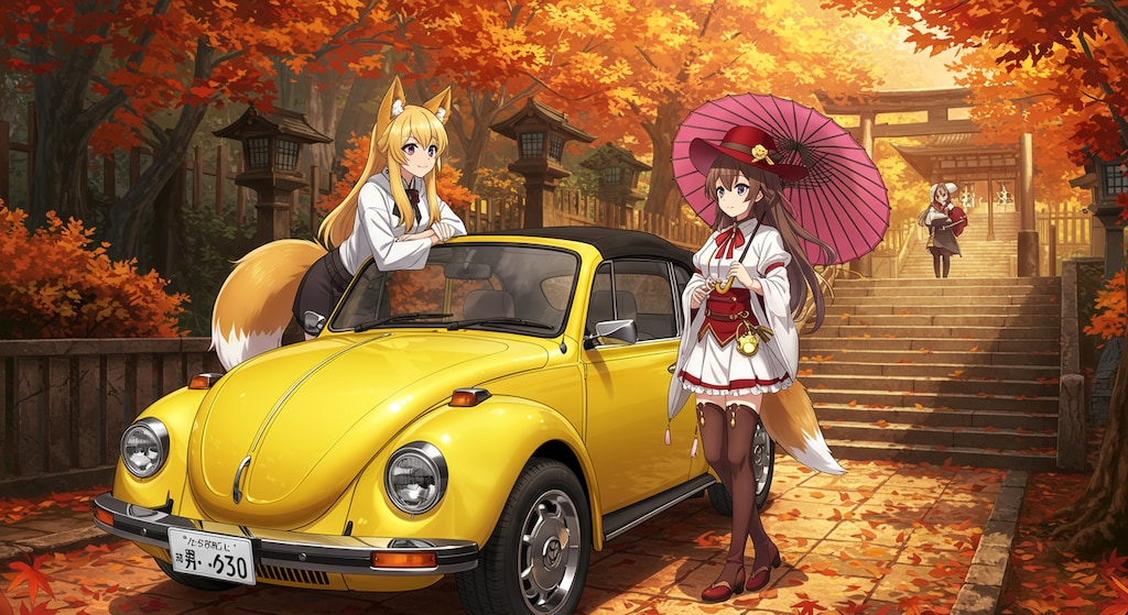 獣人少女とワーゲンビートル