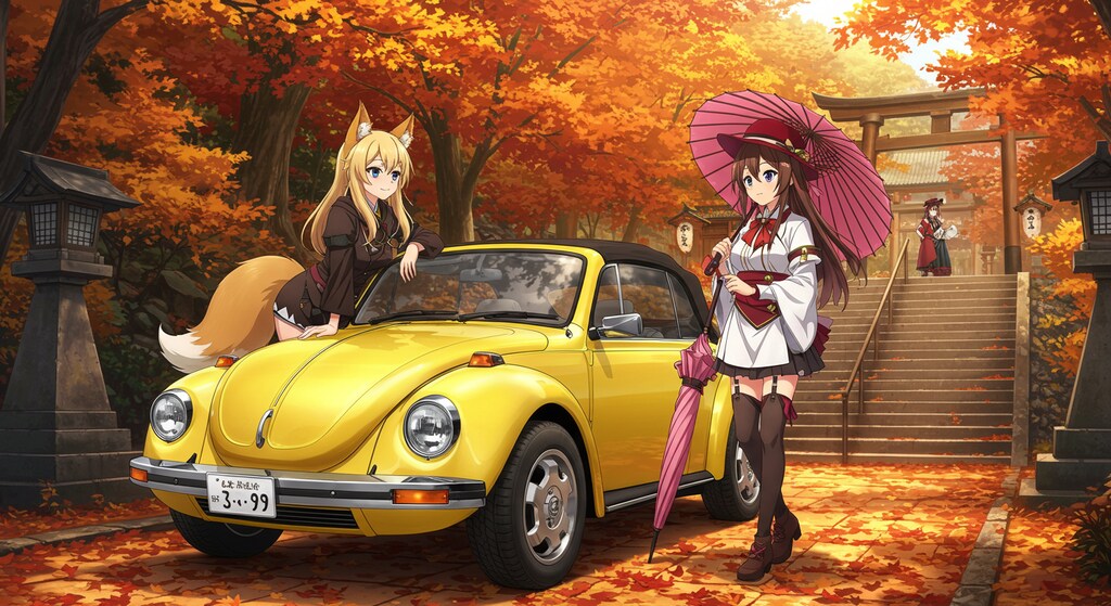 獣人少女とワーゲンビートル