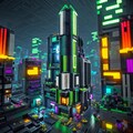 夜の街をブロックで再現してみたら 2枚目