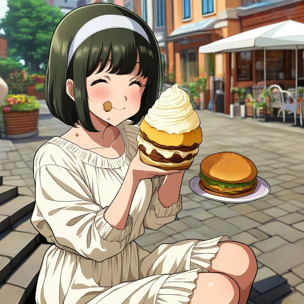 大食い超能力少女 | の人気AIイラスト・グラビア