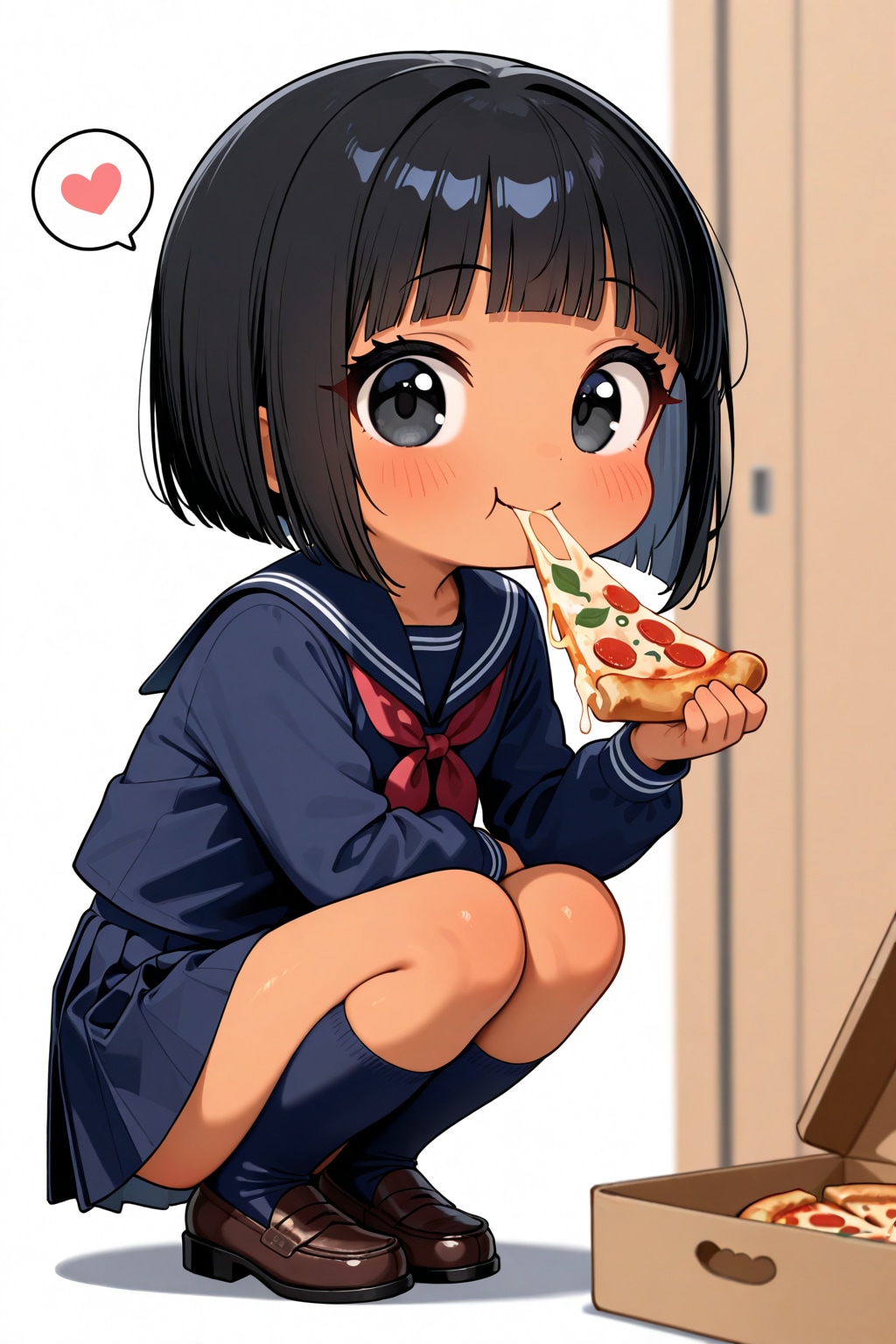 おピッツァはアツアツのうちに