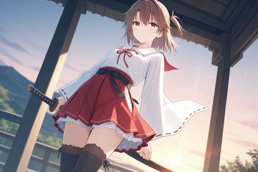 某アニメ風帯刀女子学生9