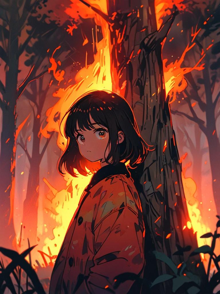 炎ガール | の人気AIイラスト・グラビア