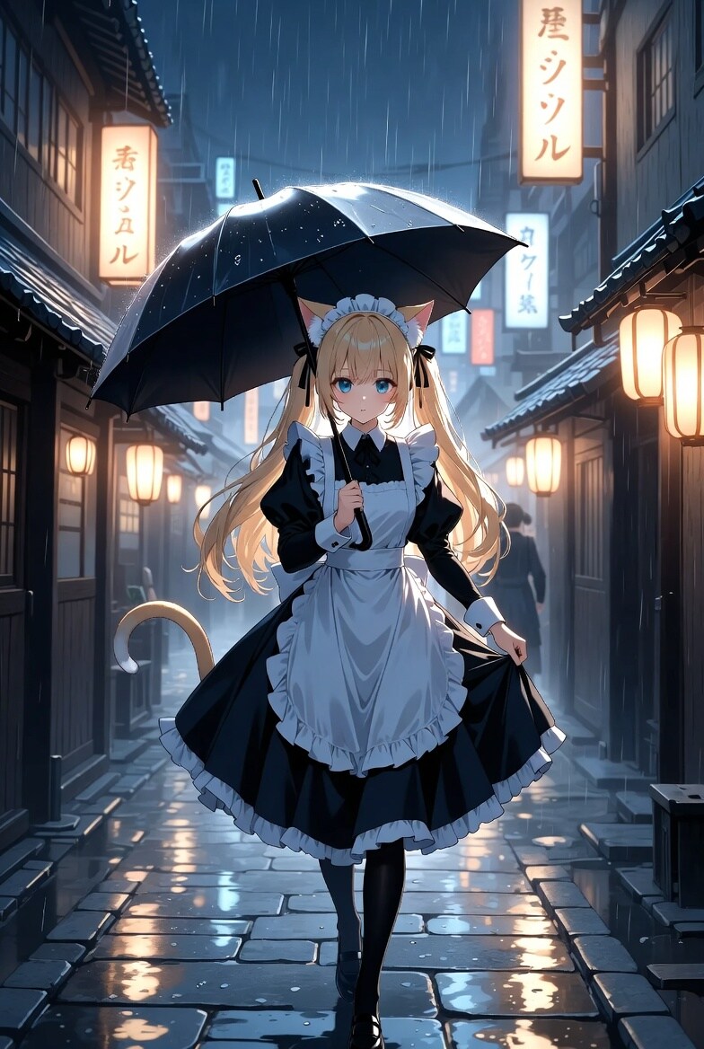 雨の帰り道 | の人気AIイラスト・グラビア