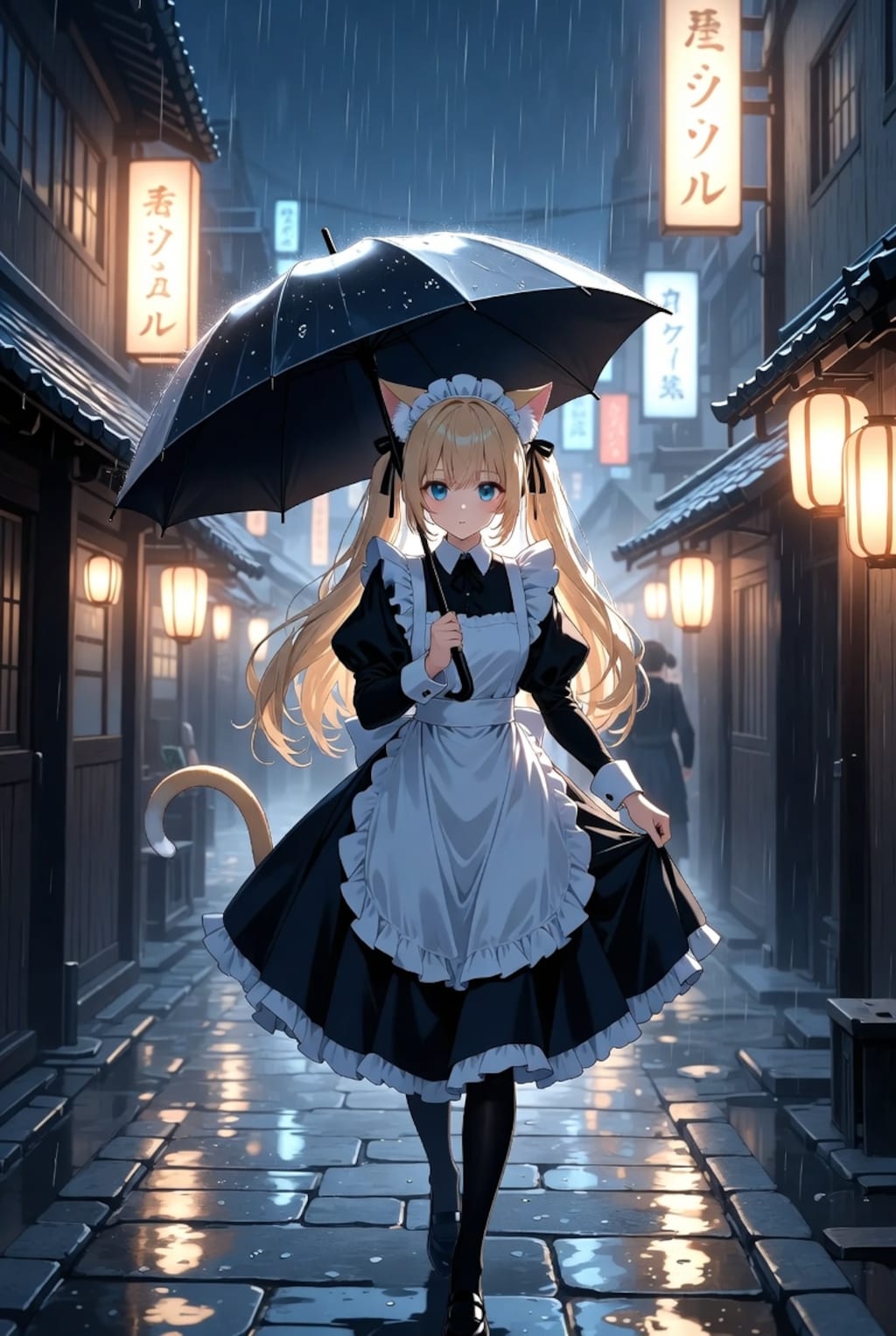 雨の帰り道