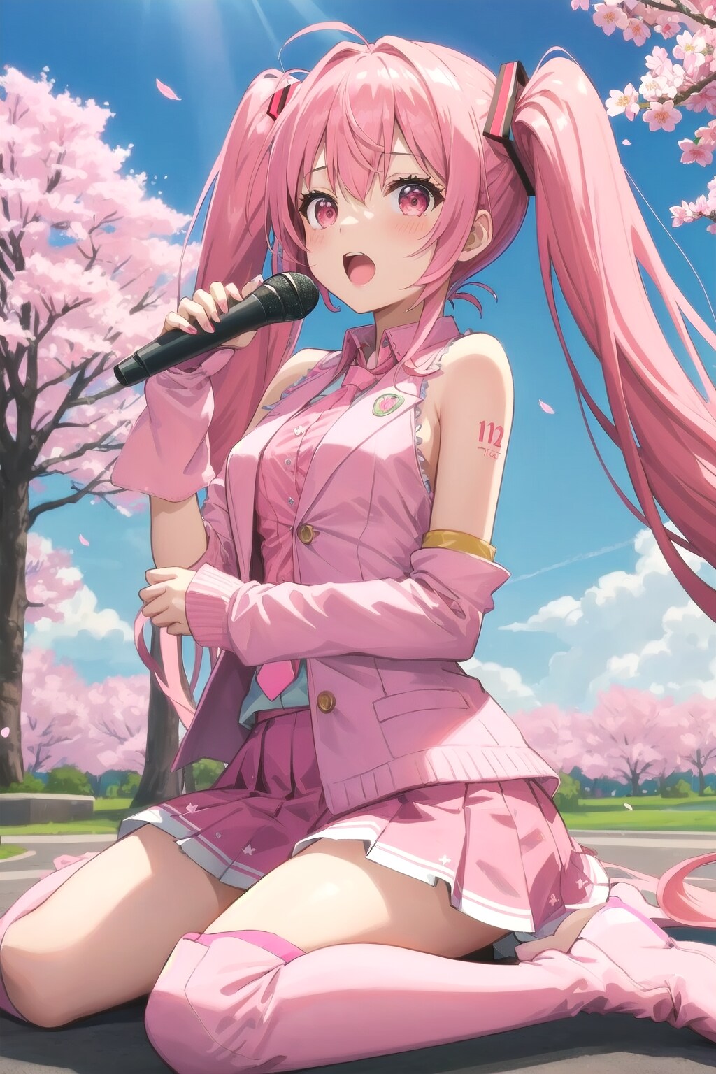 もう少しで桜ミク