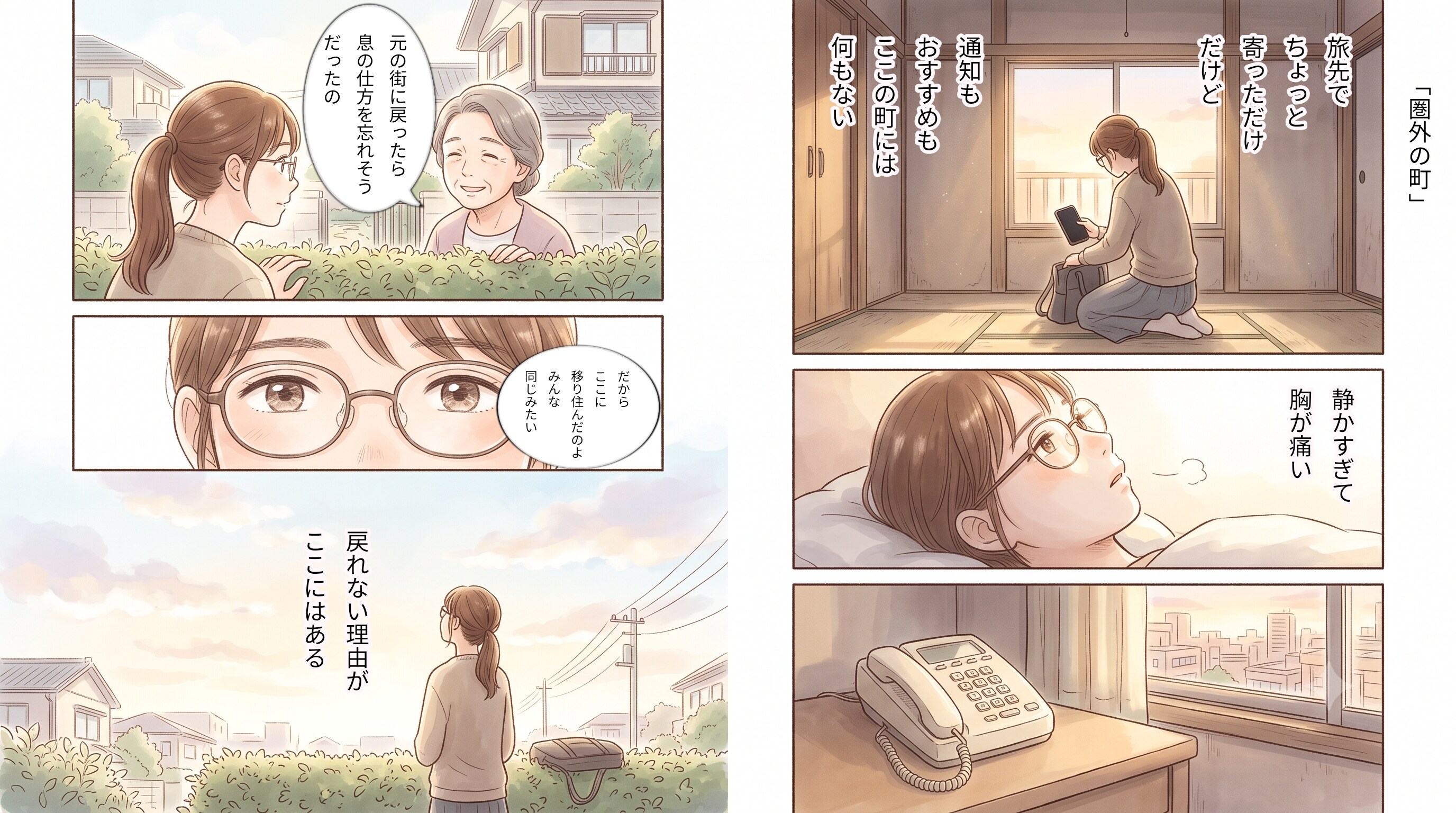 圏外の町　★AI併用作品★