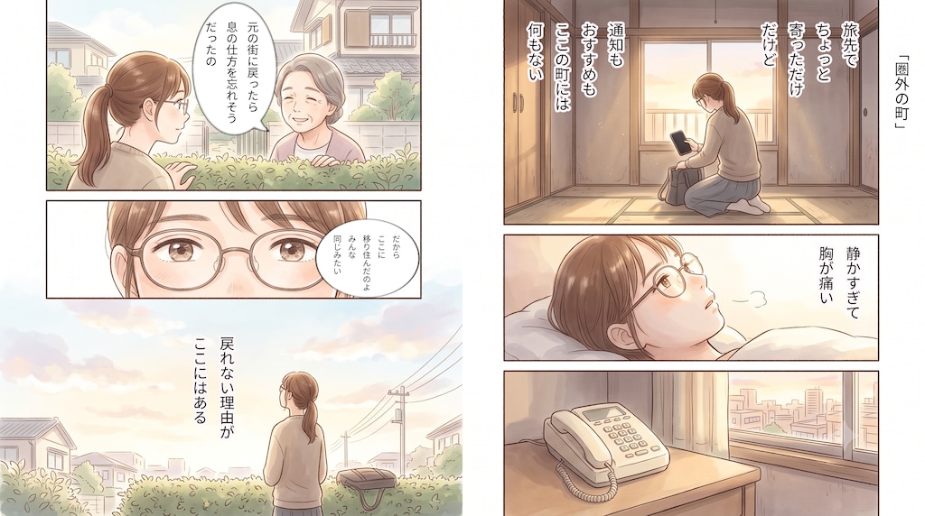 #005 圏外の町　★AI併用作品★