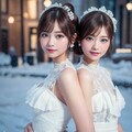 雪と少女 2枚目