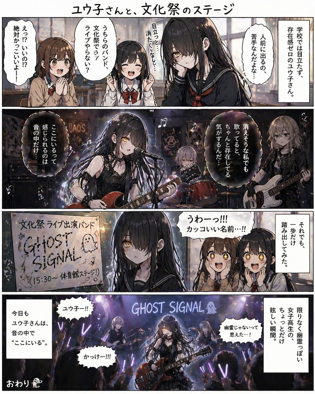 パンクなユウ子さん４コマ漫画