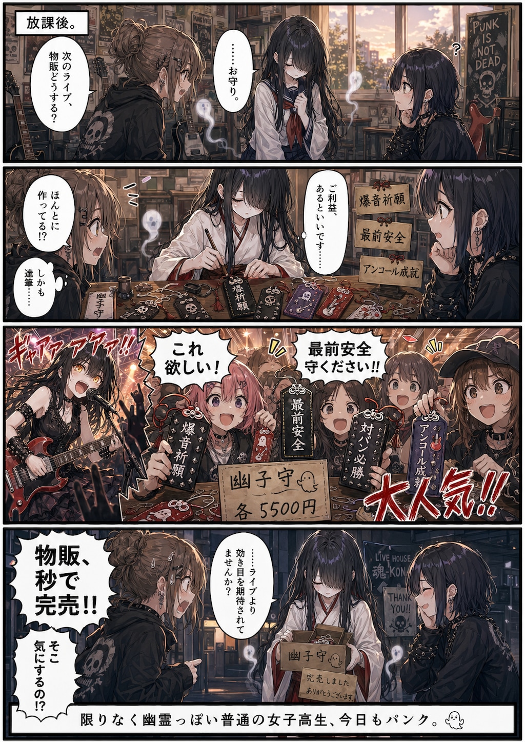 パンクなユウ子さん４コマ漫画