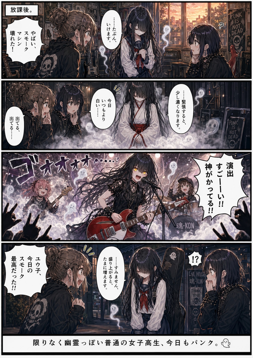 パンクなユウ子さん４コマ漫画