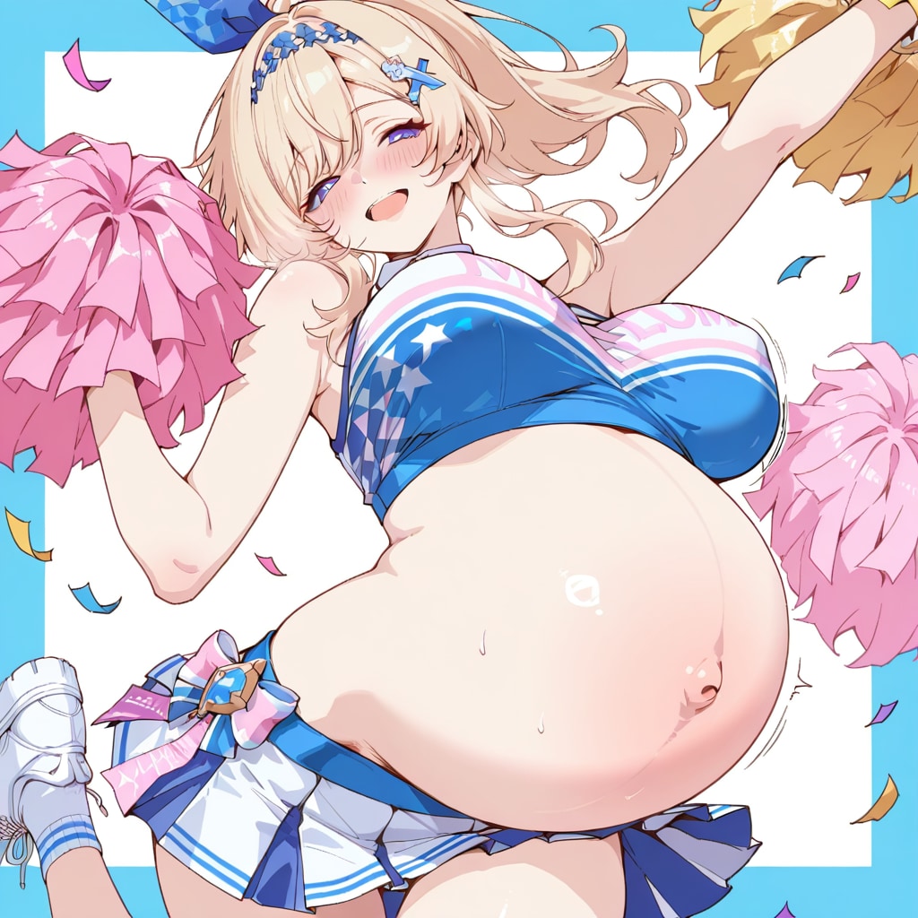 ボテ腹チアガール