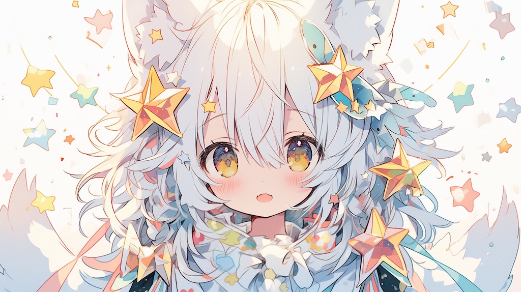 きらめく星の欠片を抱く小さな妖精