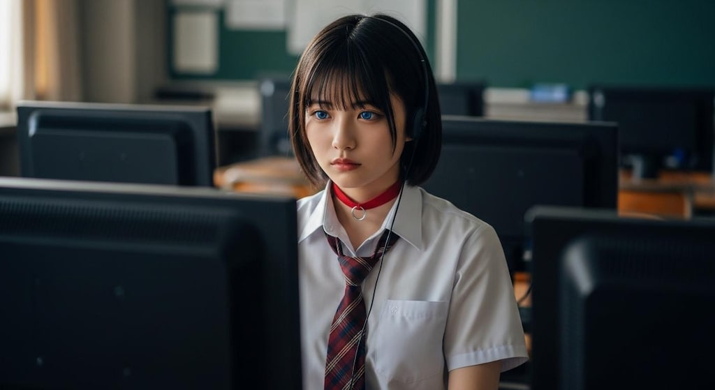 暗い教室　４枚