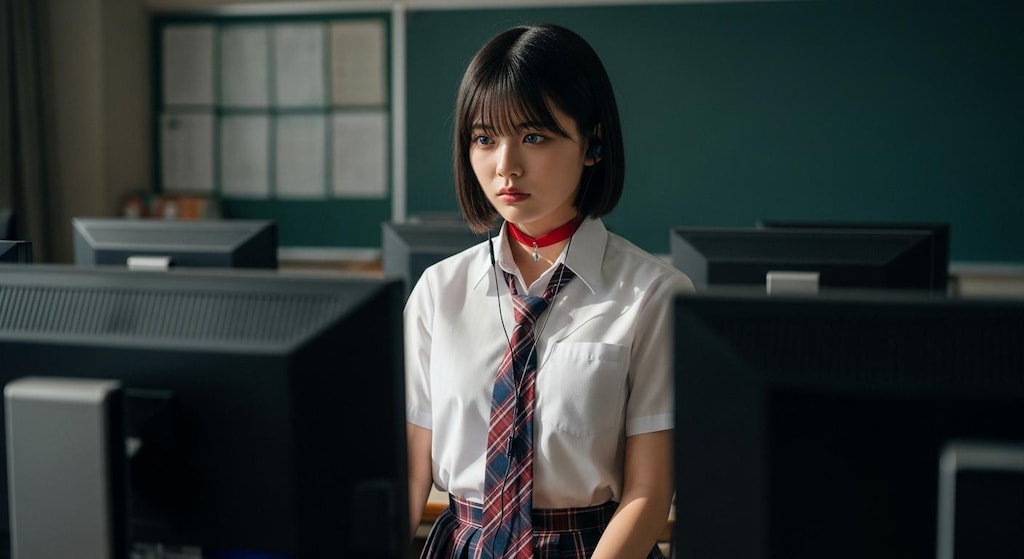 暗い教室　４枚