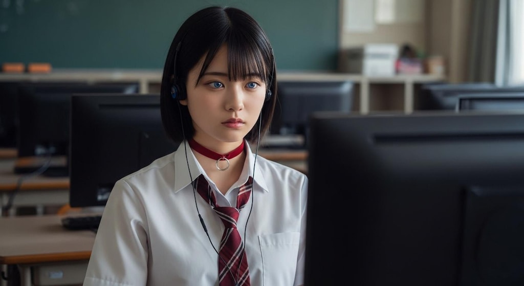 暗い教室　４枚