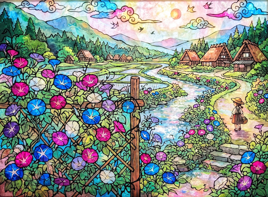 朝顔の垣