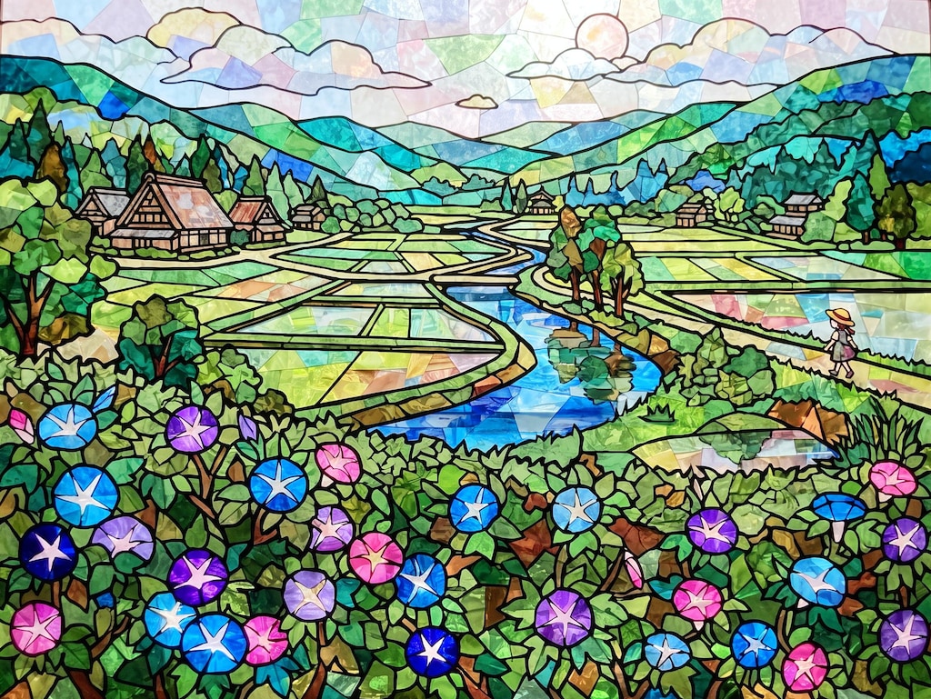 朝顔の垣