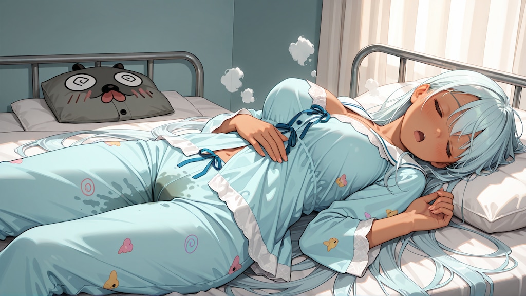 おねしょ (ベッドの上での思い出) 3