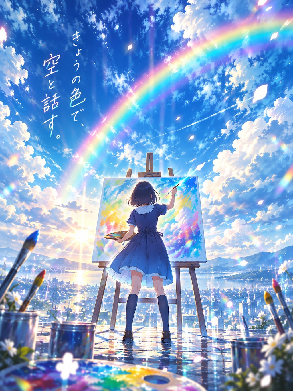 きょうの色で、空と話す。