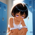 黒髪ジト目ちゃん 盗撮風パンツ 2枚目
