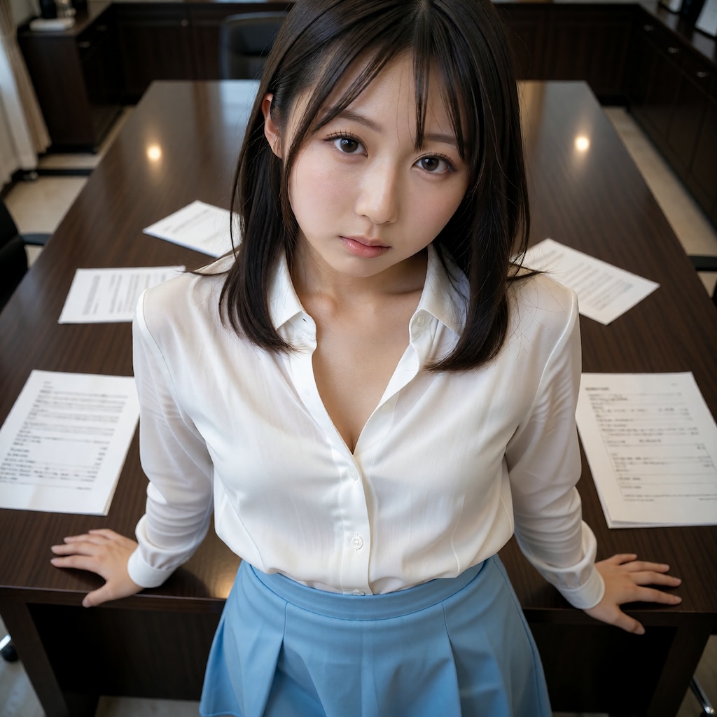 やや上からの見下ろし構図