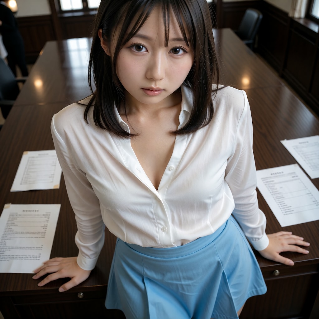 やや上からの見下ろし構図