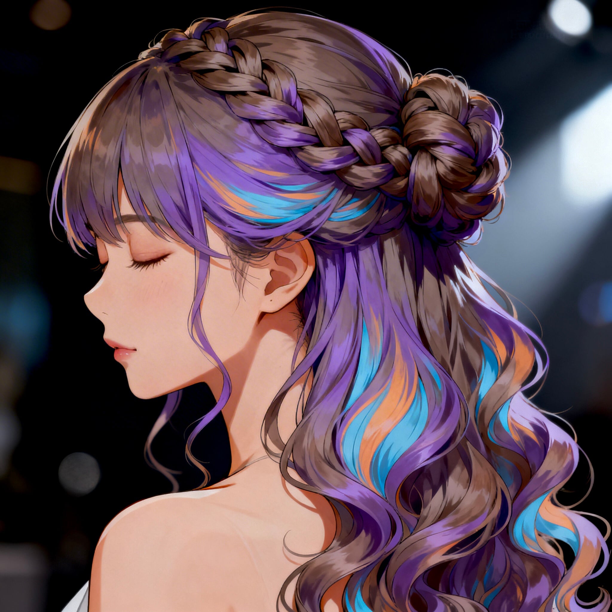 ハーフアップ(結髪) | の人気AIイラスト・グラビア