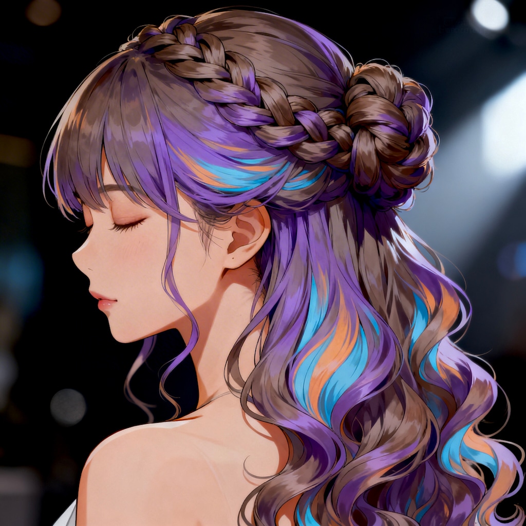 ハーフアップ(結髪)