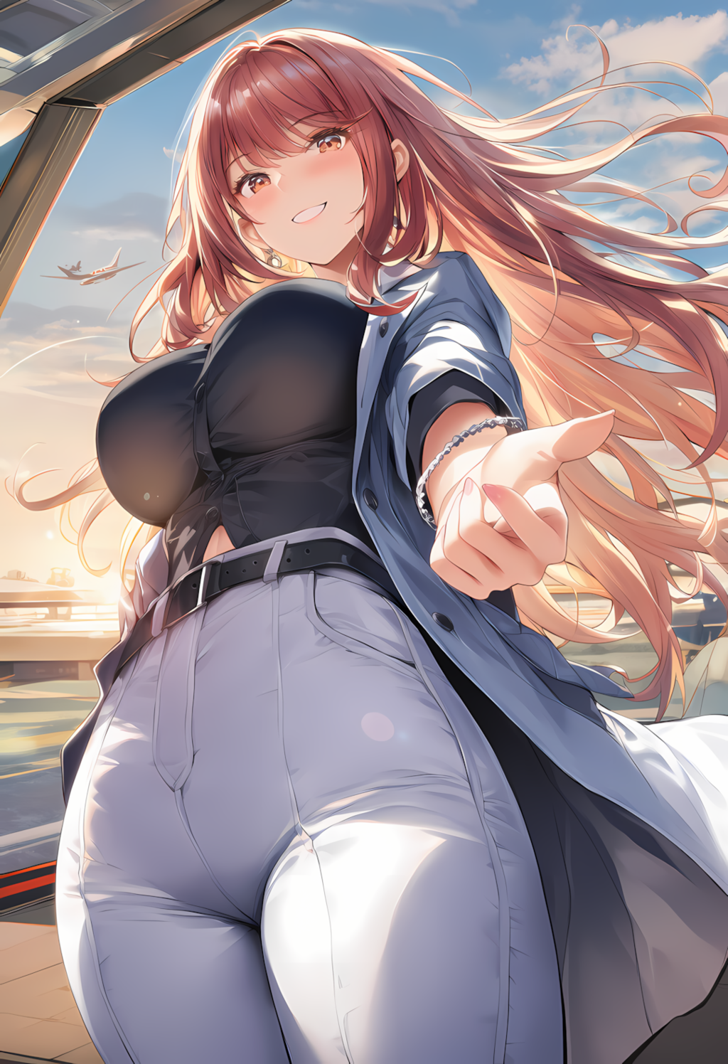 ノノカ＆ミレナの空の旅スタート✈️🌅