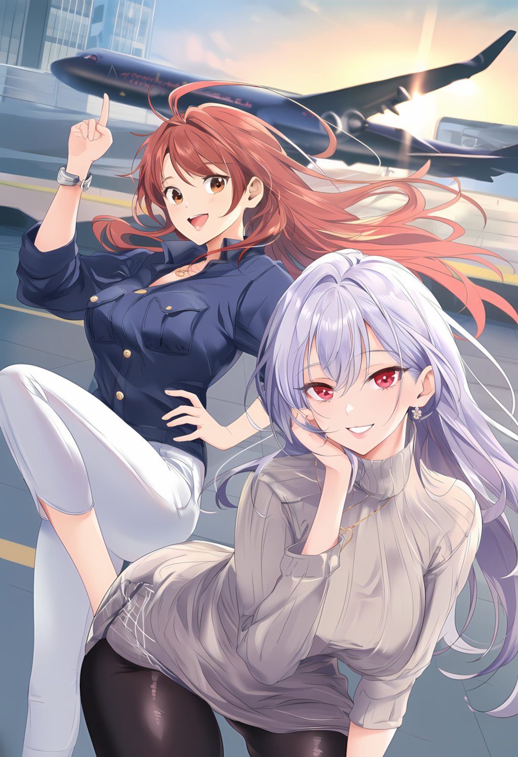 ノノカ＆ミレナの空の旅スタート✈️🌅