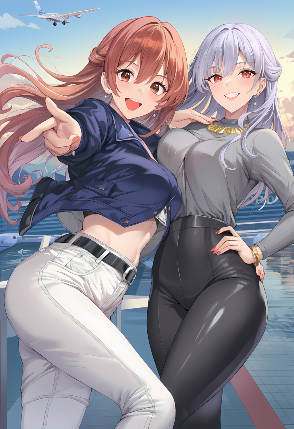 ノノカ＆ミレナの空の旅スタート✈️🌅