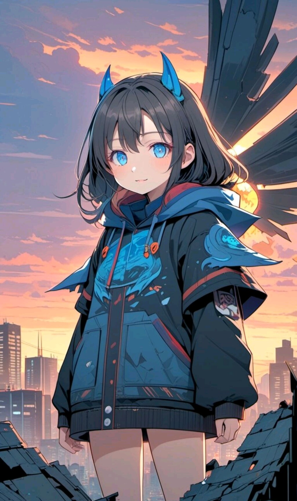 巨大怪獣と化した少女