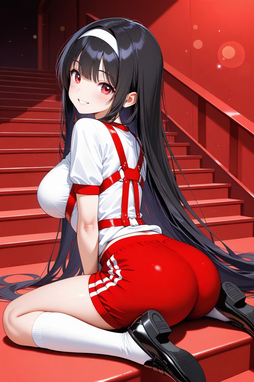 20260104体操服風ハーネス衣装の女性