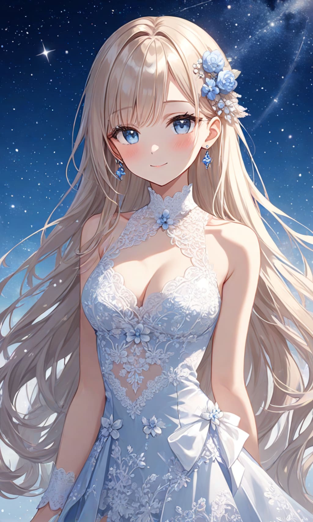 夜空とドレスと女子高校生