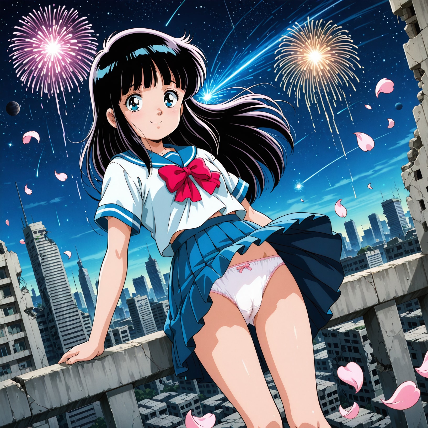 セーラー服の少女【パンチラ】