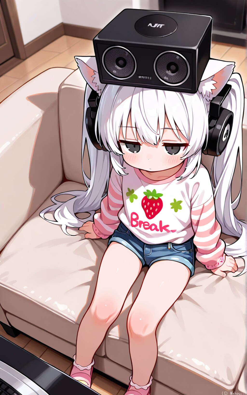 スマートスピーカーオンヘッドシロさん