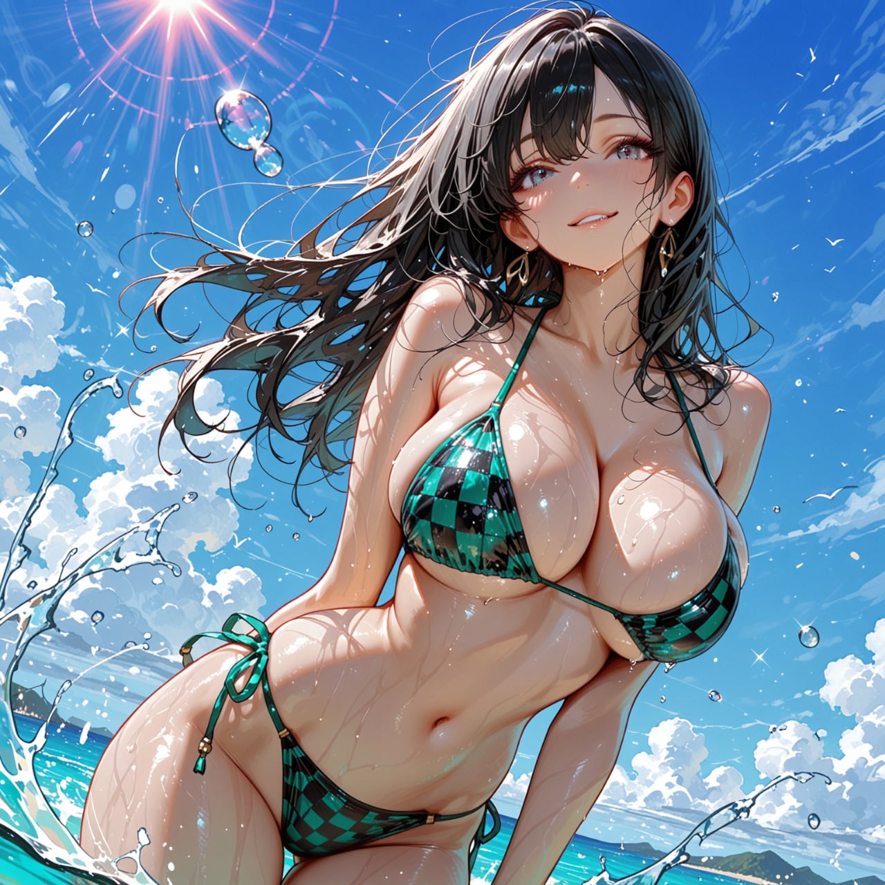 青空と海